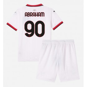 Dětské fotbalový komplet AC Milan Tammy Abraham #90 Venkovní košile 2024-25 Krátkým Rukávem